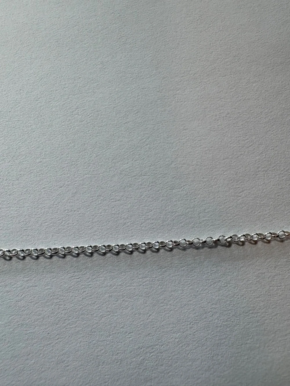 22" x 2mm 925 Sterling Silver Rolo Necklace Chain, 3.54 grams Italy - Picture 2 of 5